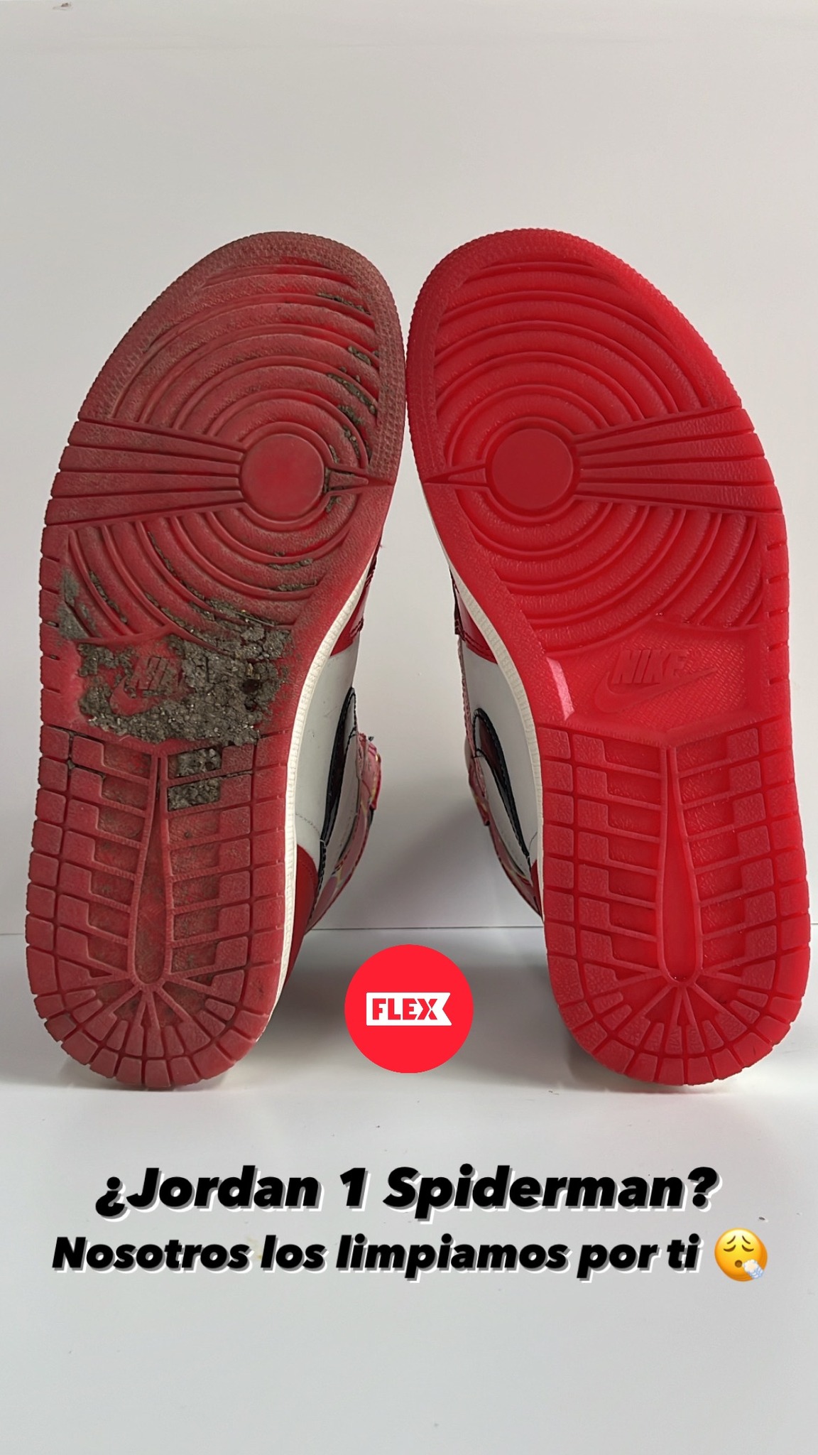 Suela roja brillante