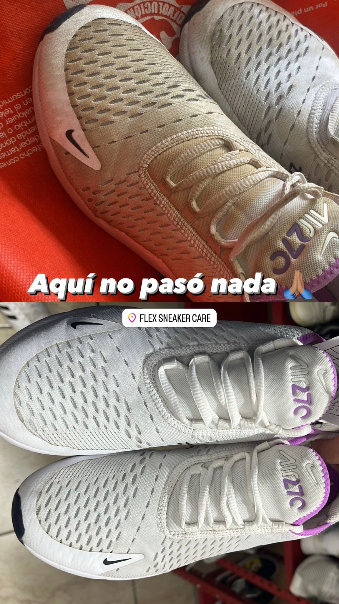 Nike blanco y rosa revitalizado