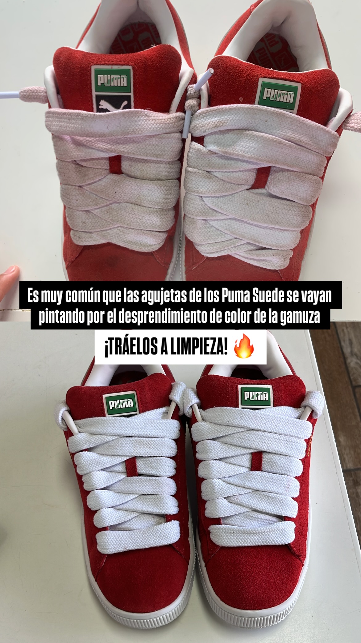 Puma Suede rojo impecable