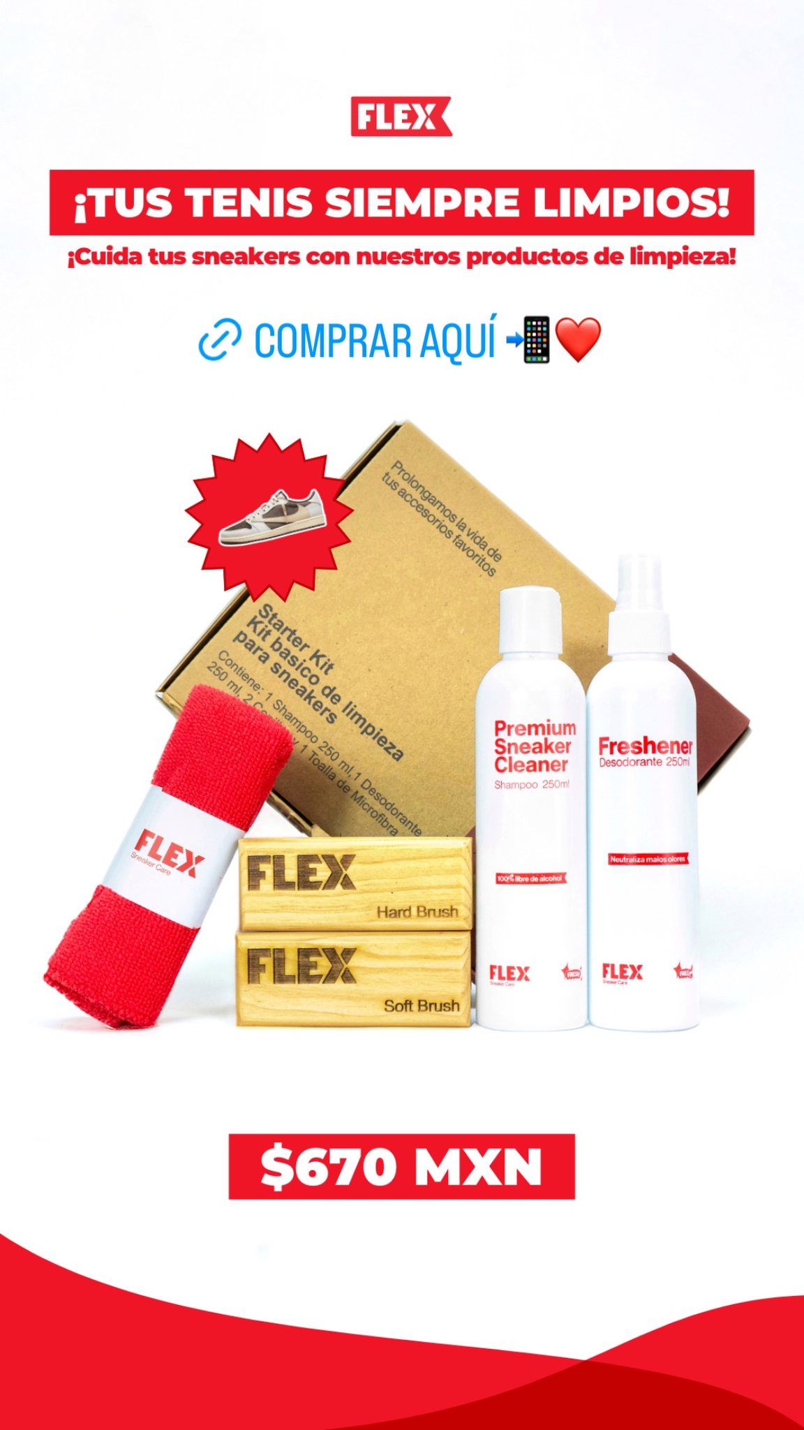 Kit Tenis Completo — $670 MXN