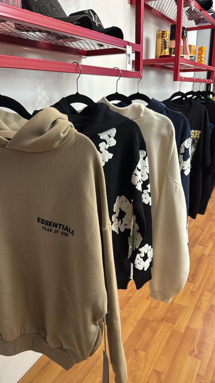 Essentials Hoodie Beige Melange