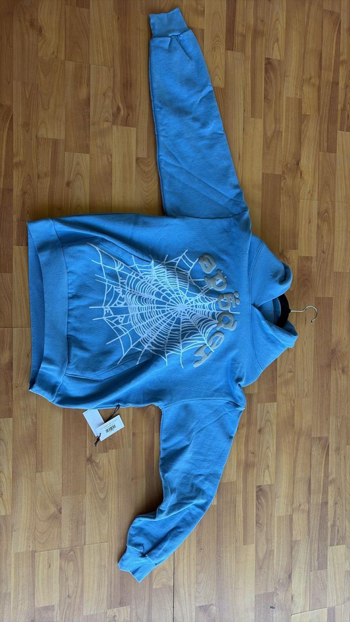 Essentials Hoodie Black Distressed