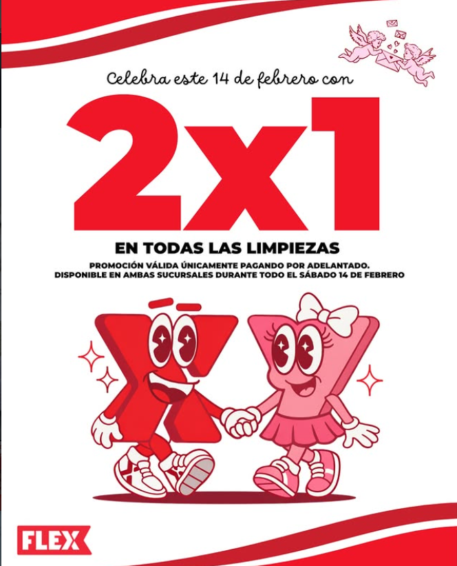 2x1 en todas las limpiezas