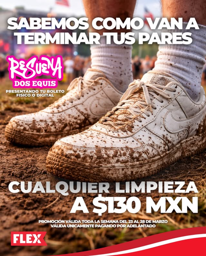 Dos Equis — Cualquier limpieza $130